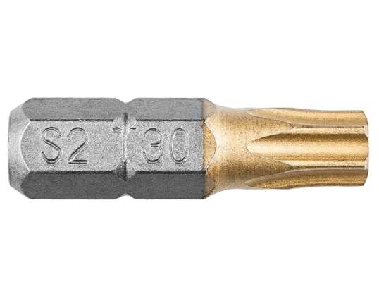 Embouts de visseuse TX30 x 25 mm. 2 pièces.