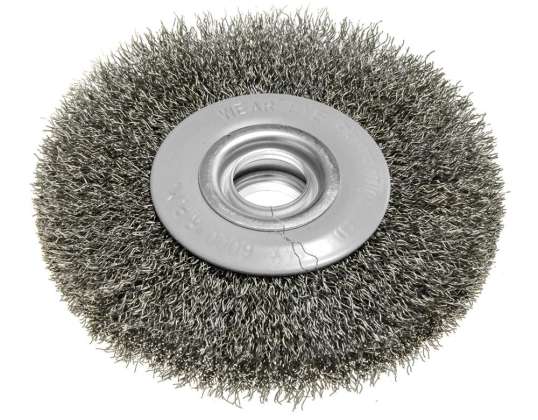 Ronde staalborstel 125 x 20 mm. staal