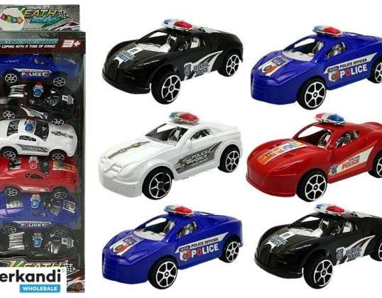 Set of Toy Cars Police Guard with Drive 6 pcs