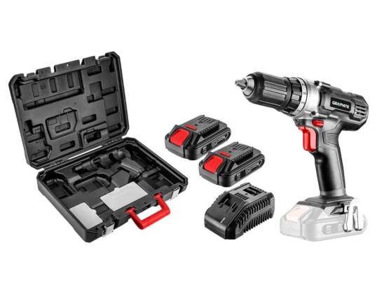 Akkuporakone Energy 18V Li Ion 13 mm 2 akku 2Ah laturi laukku
