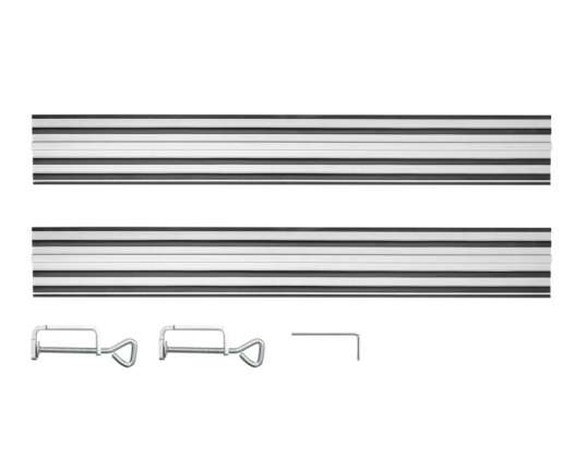 TOP 58G023 732 Styreskinner 2 x 700 mm. kobling. 2 terminaler