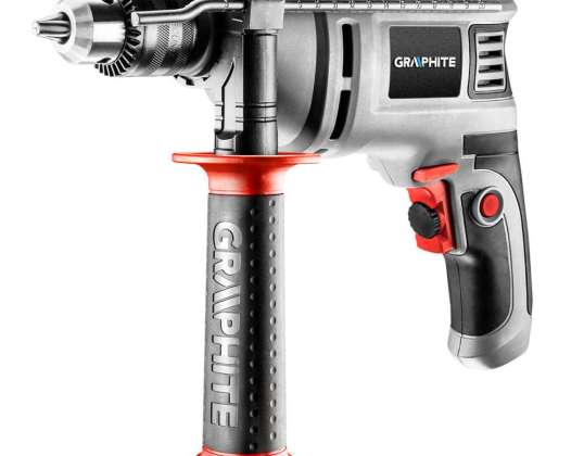 Smūginis gręžtuvas 650W. raktinis šalmas 13 mm. apsukos 0 3000 min??. lagaminas