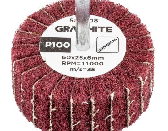 Mounted mop 60 x 25 x 6 mm. P100