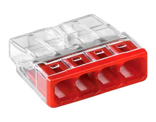 Wago 4-way connector. Model: 2273 204. from 0.5 2.50mm? . 10 pcs