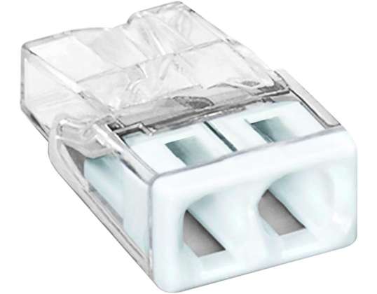 Wago 2-way connector. Model: 2273 202. from 0.5 2.50mm?. 10 pcs