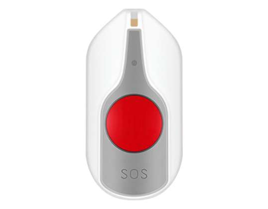 Wireless battery SOS button for expanding doorbells from the SIGO series. white