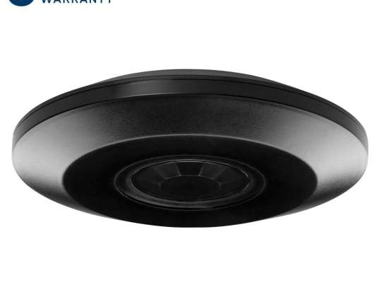 Bevegelsessensor 360° IP20. 2000W. ultratynn 2,5cm. svart