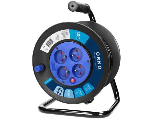 Verlängerungskabel Trommel 4 Ausgänge 2P Z PVC Kabel H05VV F 3x1 0mm?  30m lange Thermik der Strömungsbahnen.