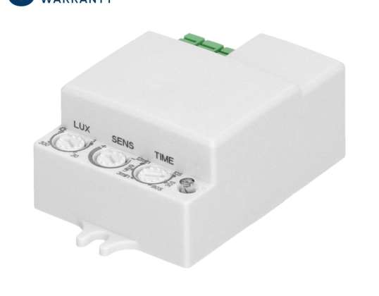 Микроволновой датчик движения. мини. 360°/180°. IP20. 1200W