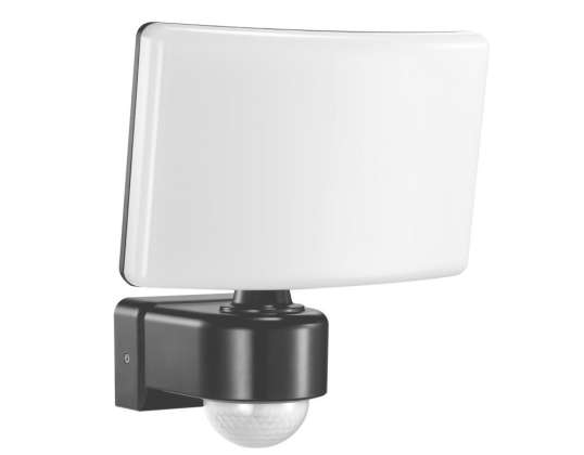 TOS LED 30W garden floodlight with PIR. 2200lm. IP65. 4000K. PC. grey