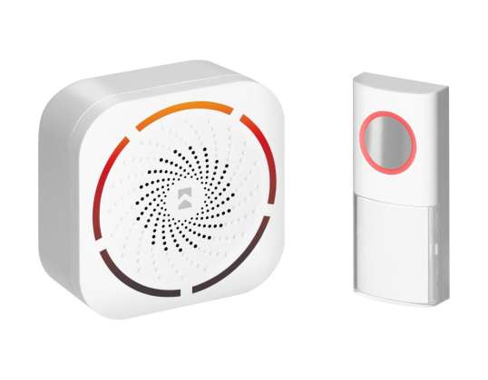 TULO AC. Timbre de red inalámbrica. sistema de aprendizaje. 36 sonidos. 150m. blanco