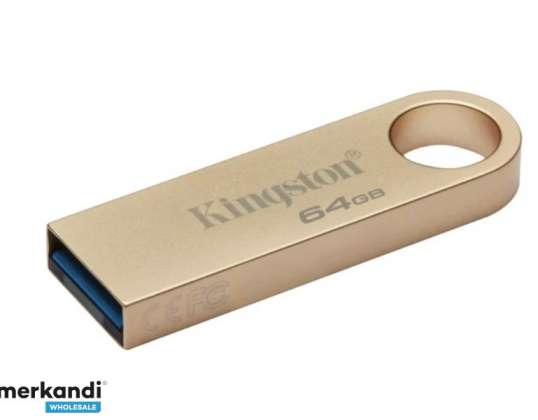 Kingston DataTraveler 64 ГБ 220 МБ/с Metal USB 3.2 Gen 1 SE9 G3 DTSE9G3/64 ГБ