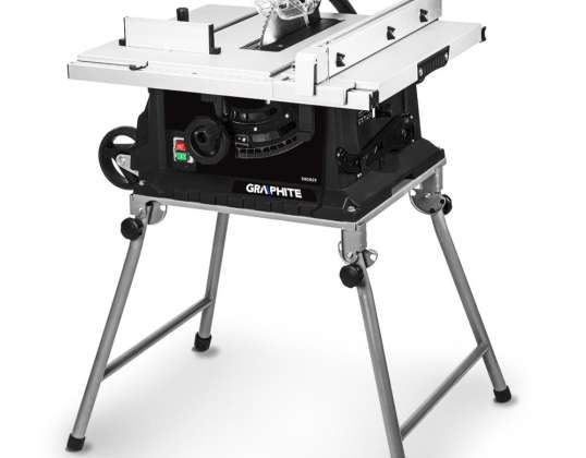 Galda zāģis 1600W. 254/30 mm. saliekamais galds