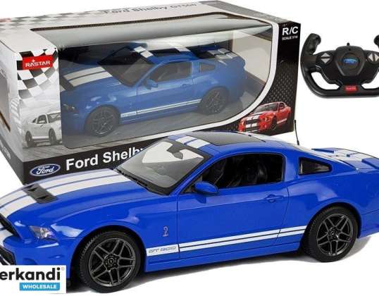 Auto R/C Ford Shelby Rastar 1:14 Azul Mandos a distancia