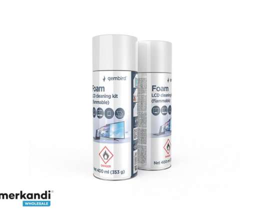 Kit de curățare Gembird Foam LCD 400 ml Inflamabil CK LCD 08