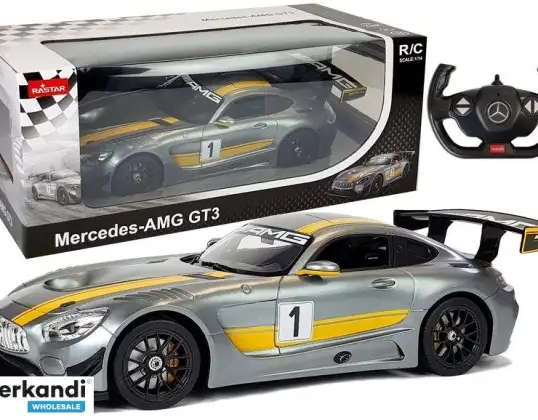 Auto R/C Mercedes AMG GT3 Rastar 1:14 Gris pour télécommande