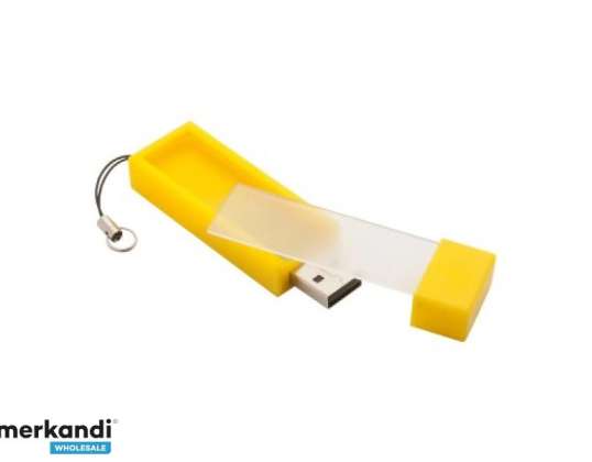 USB FlashDrive 4GB Compartiment galben pentru note 2in1