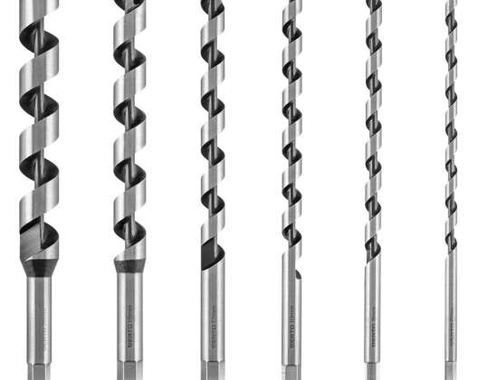 Spiralbor for tre 230 mm. sett med 6 stk.