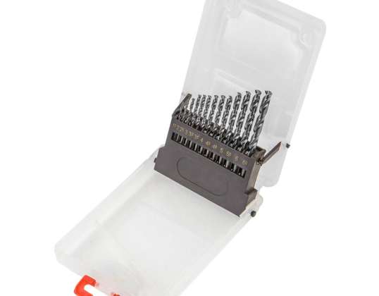 Bor til metall HSS G. 1.5 6.5 mm. sett 13 stk.