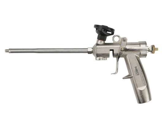 Foam mounting gun with brass head