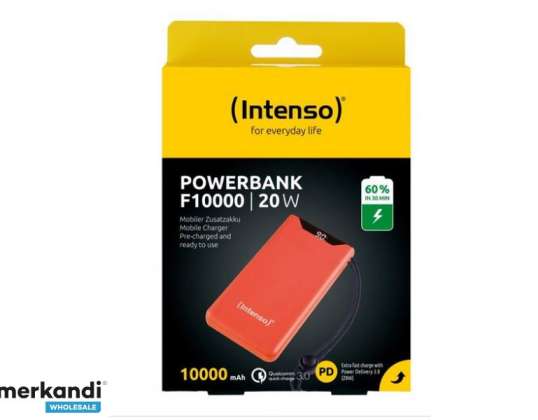 Intenso Powerbank F10000 10.000 mAh 20W Încărcare rapidă 3.0 portocaliu 7332038