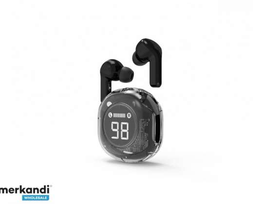 Gembird Прозрачен TWS Уши черен TWST 01 BK