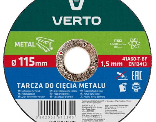Metal Cutting Disc 115 x 1.5 x 22.2 mm