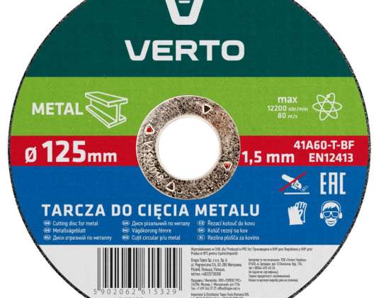 Cutting disc for metal 125 x 1.5 x 22.2 mm