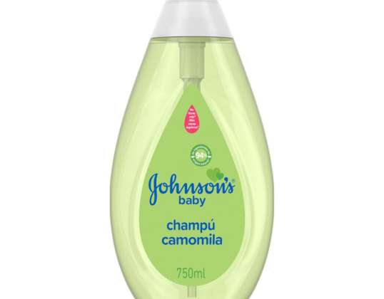 Shampoo Johnson&amp;#039;s Camomile 750 ml con dispensador – Suavidad para el cabello del bebé