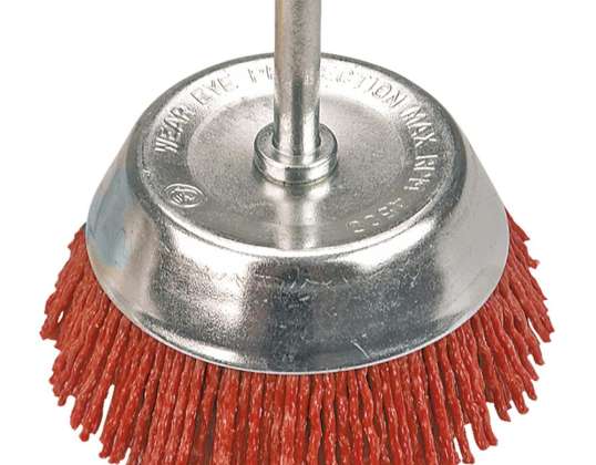 Face-mounted grinding brush with shaft 65 mm