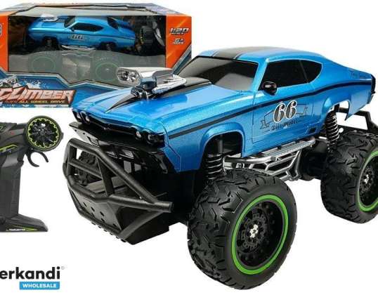 NEL 6652 Auto Zdalnie Sterowane R/C 6.5 km/h Wysokie Koła Niebieskie