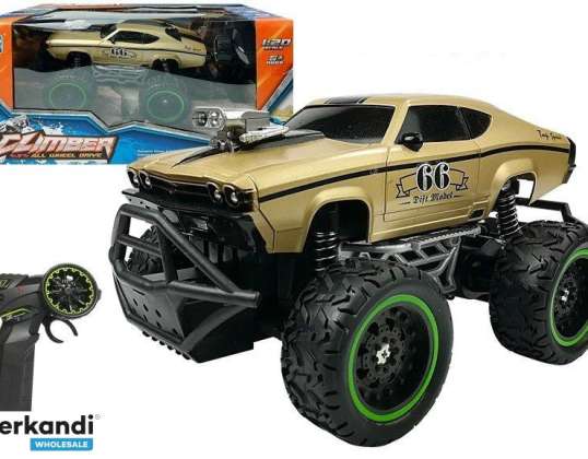 Auto Zdalnie Sterowane R/C 6.5 km/h Wysokie Koła Złoty