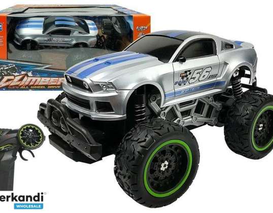 Auto Zdalnie Sterowane R/C 6.5 km/h Wysokie Koła Srebrne