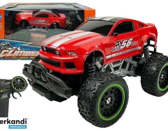 Coche Mando a Distancia R/C 6.5 km/h Ruedas Altas Rojo
