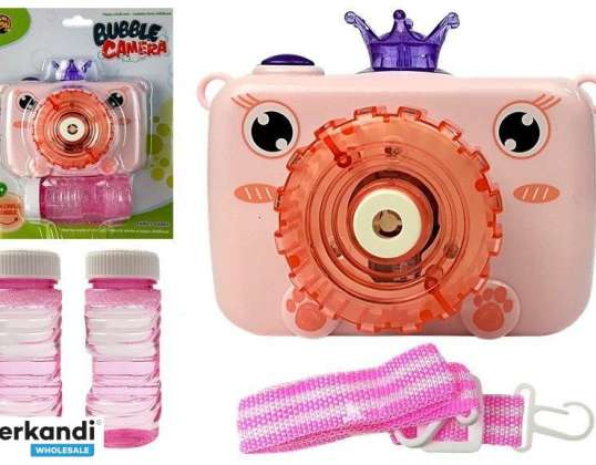 Camera Blowing Battery Operated Soap Bubbles Pink