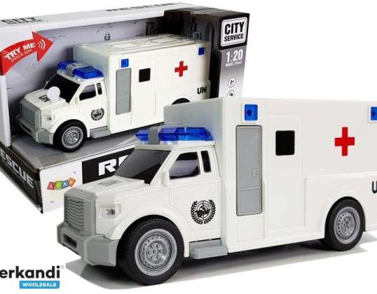 Auto Ambulancia con unidad Ambulancia 1:20 con sonido
