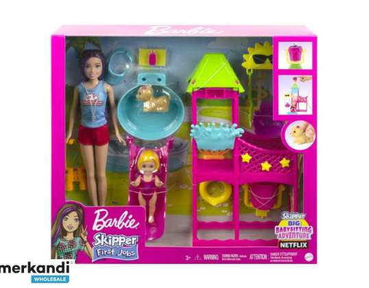 Mattel Barbie Skipper első munkahelyek Nagy bébiszitter kaland HKD80