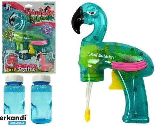 Flamingo mavi sabun köpüğü tabancası