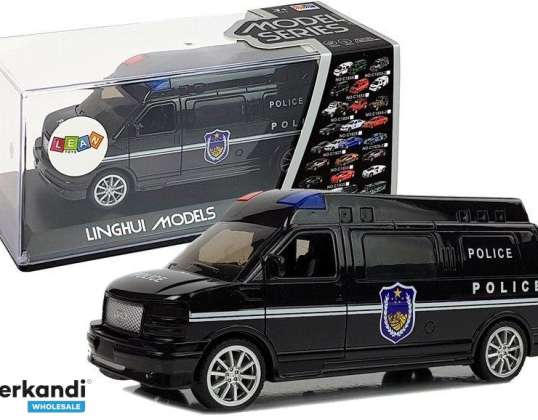 Coche de policía con arrastre con luces y sonido