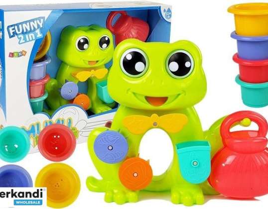 Wasserfall Badeset Frosch Eimer
