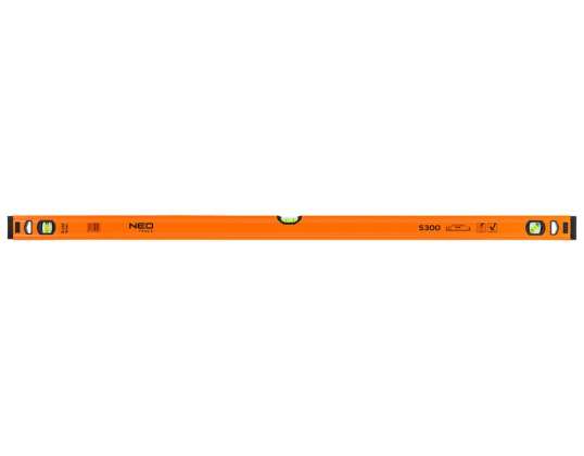 Aluminium vaterpass S 300 3 bobler 120 cm
