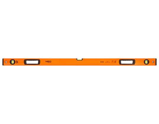 Aluminium Wasserwaage S 400. 3 libellen. 2 griffe. 120 cm