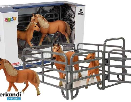 Ensemble de figurines Animaux Chevaux Ferme Poulain Poney Ferme
