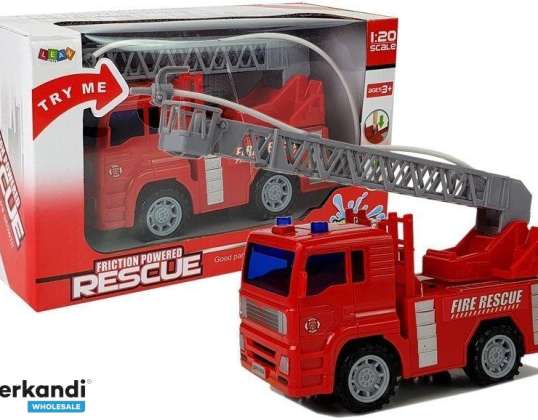 Feuerwehrauto Feuerwehr mit Batterieleiter mit Wasser 1:20