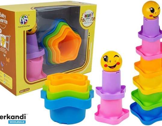 Becherpyramide für Babys Sterne