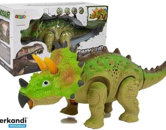 Triceratops Batteriebetriebener Dinosaurier Grün