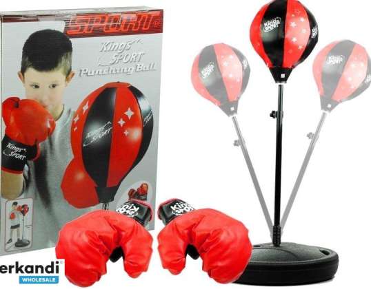 Juego de boxeo grande con soporte para guantes de pera