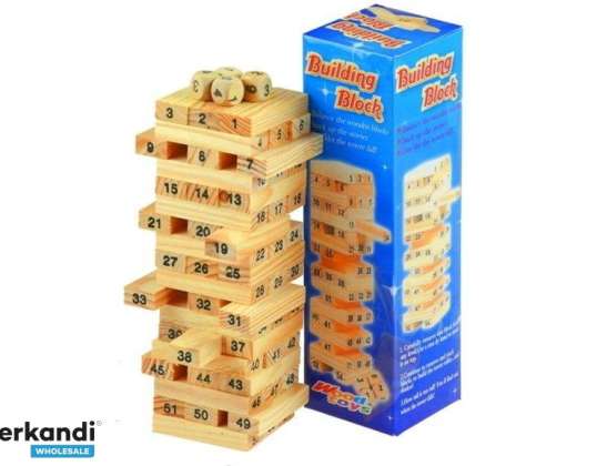 Holzpuzzle Turm Zahlen Geschicklichkeit