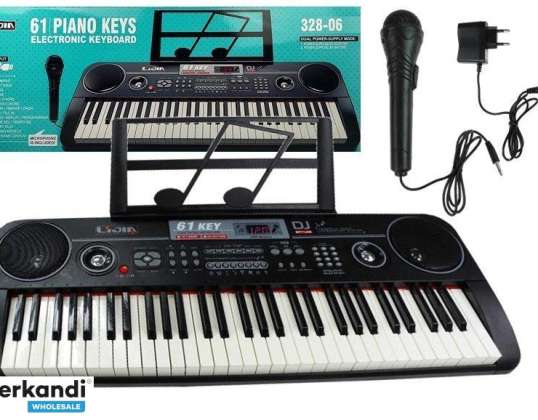 Keyboard Organ 328 06 Mikrofon Netzteil Schwarz
