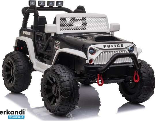 JC666 Police Battery Car White